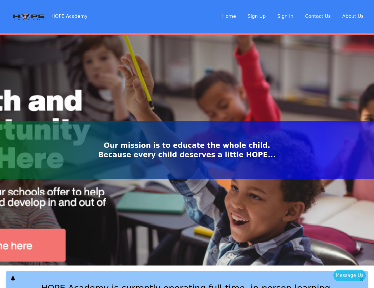 Hope Academy - Comprehensive School Management Platform